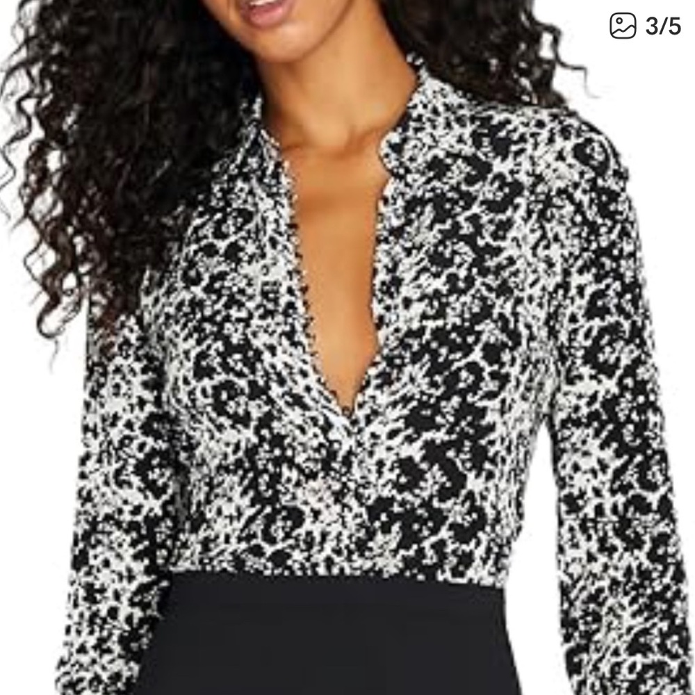 Black and White Women's Top